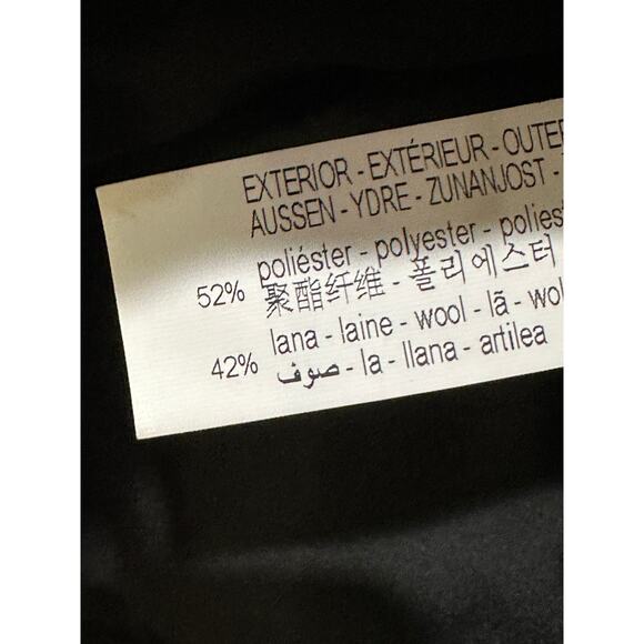 Zara Women's Black Blazer Size Small NWT Wool Polyester Blend Dressy Off… - Picture 13 of 13